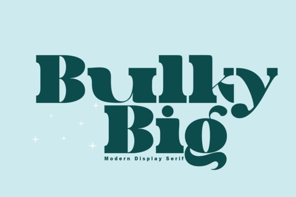 Bulky Big Font: Playful Serif Type for Makers