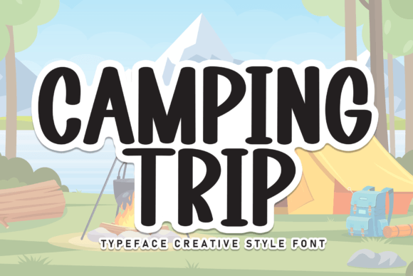 Camping Trip Font: Handwritten Display Type for Web Design