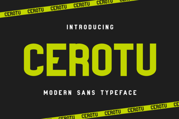 Cerotu Font: Modern Sans Serif for Business Branding