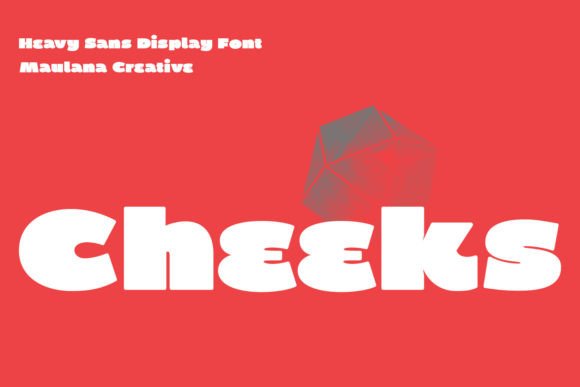 Cheeks Font: Bold Sans Serif for Craft Projects