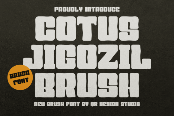 Cotus Jigozil Brush Font for Bold Web Design