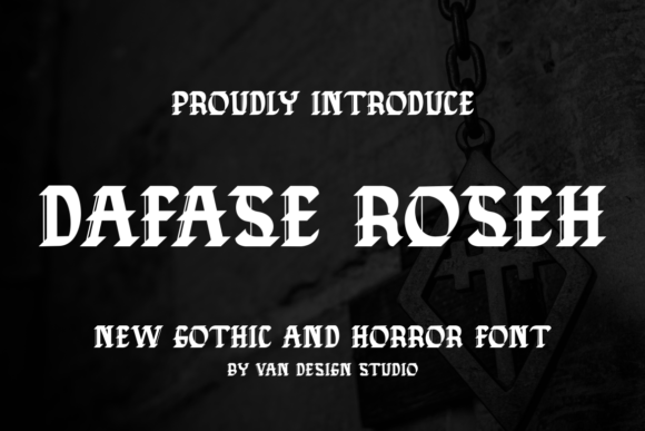 Dafase Roseh Font: Bold Blackletter for Editorial Design