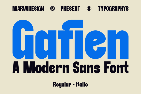 Gafien Font Review: A Bold Sans Serif for Modern Branding
