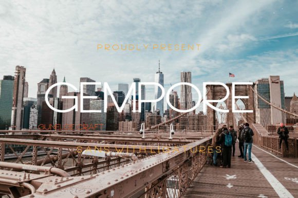 Gempore Font: Modern Sans Serif for Crafters