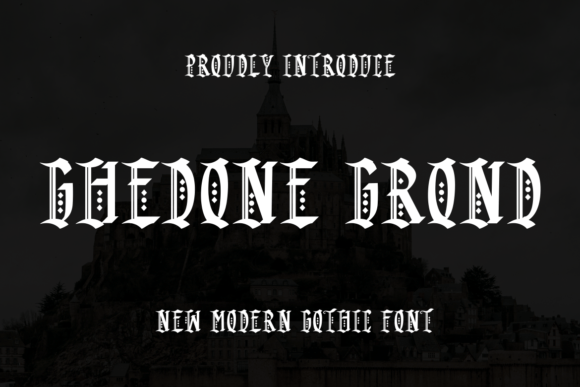 Ghedone Grond: A Bold Blackletter Font for Editorial Design