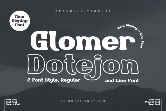 Glomer Dotejon Font: A Bold Serif for Branding