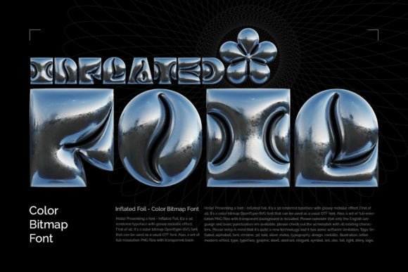 Inflated Foil Font: Adding Luxury to Editorial Layouts