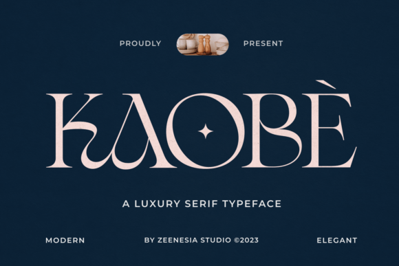 Kaobe Font: A Luxury Serif for Handmade Products