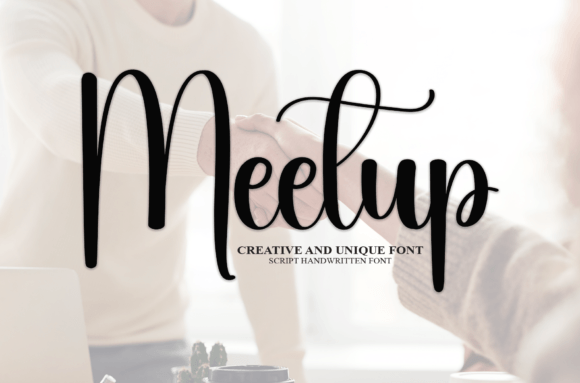 Meetup Font: A Friendly Handwritten Typeface for Editorial Design