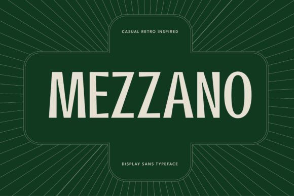 Mezzano Font: Retro Style for Handmade Products