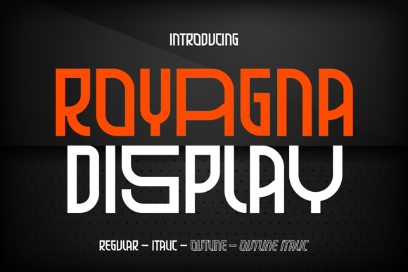 Royagna Font: A Display Typeface for Editorial Design