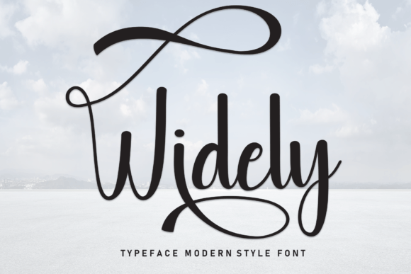 Widely Font: A Sweet Handwritten Typeface for Makers